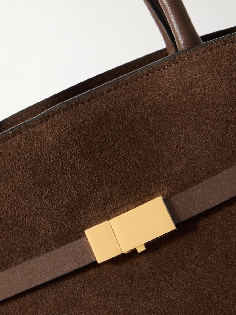 The Hudson Small Suede Tote Full Size Image 4