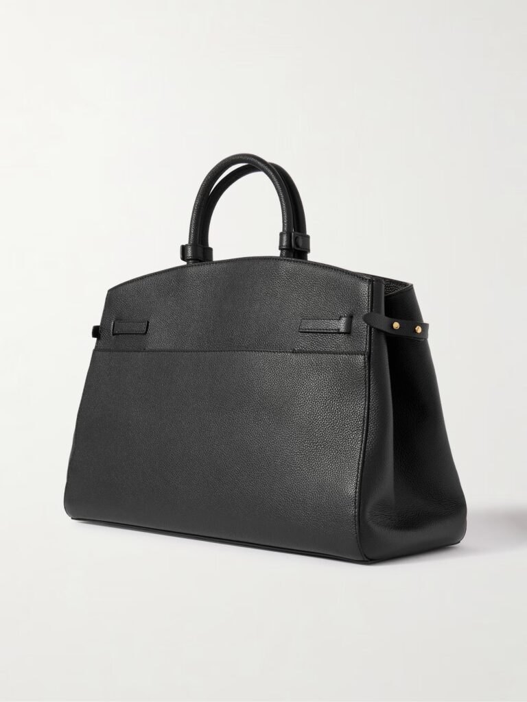 The Hudson Small Textured-Leather Tote Full Size Image 3