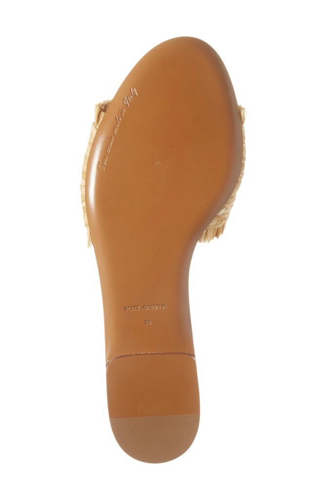 Raffia Slide Sandal Full Size Image 6