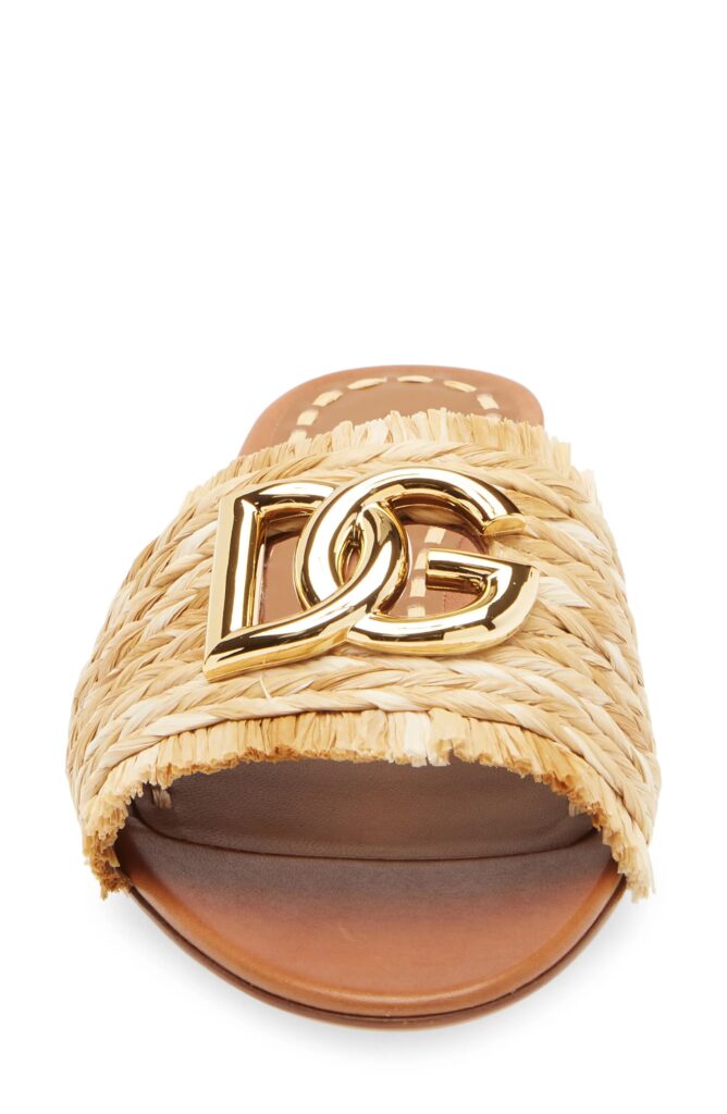 Raffia Slide Sandal Full Size Image 2