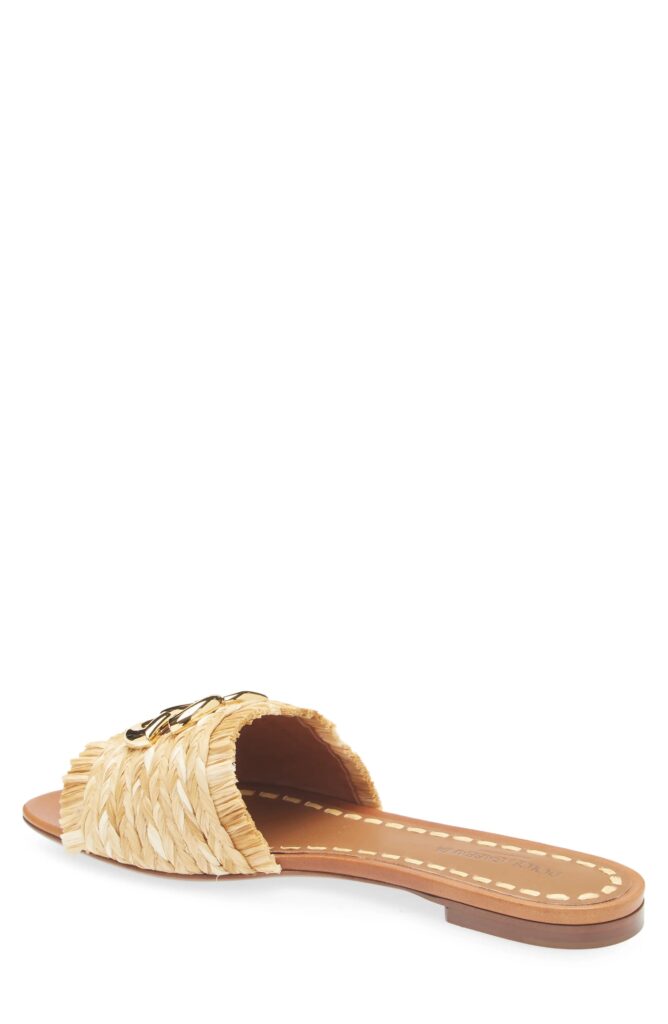 Raffia Slide Sandal Full Size Image 3