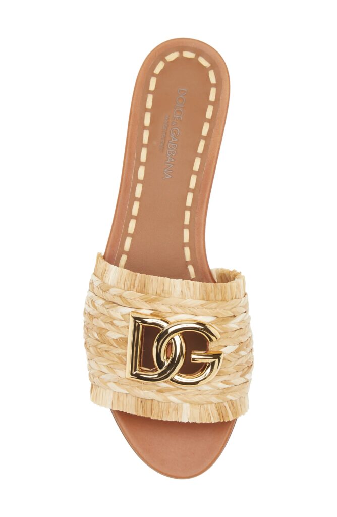 Raffia Slide Sandal Full Size Image 4