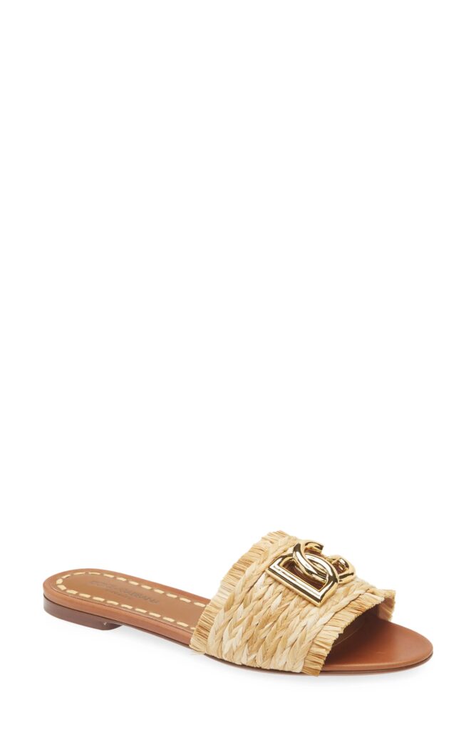 Raffia Slide Sandal Full Size Image 5