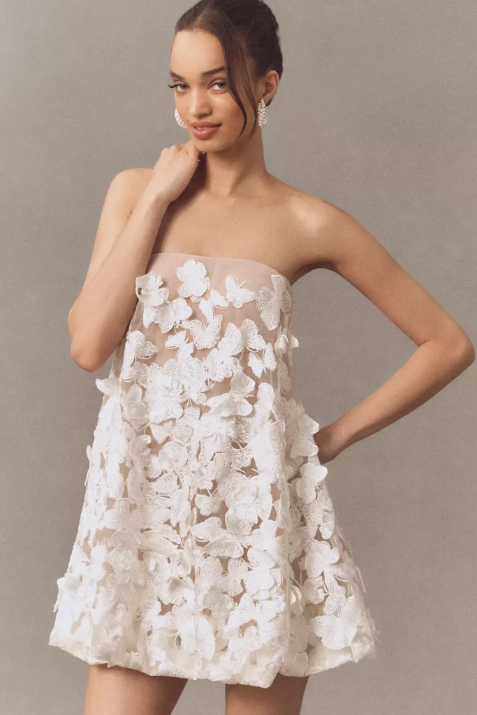 Sachi Sleeveless Butterfly Bubble Mini Dress Full Size Image 4