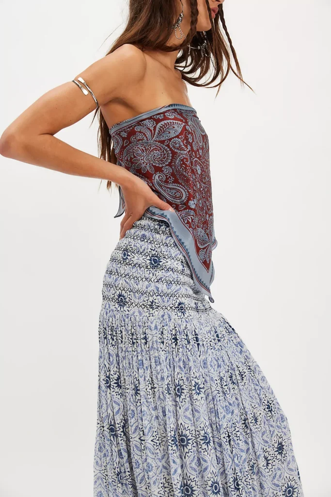 Ravenna Printed Convertible Maxi Skirt Full Size Image 4
