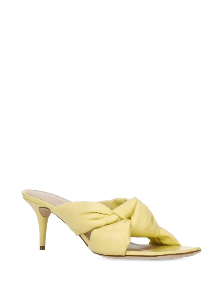 70mm Knotted Square-Toe Sandals Full Size Image 3