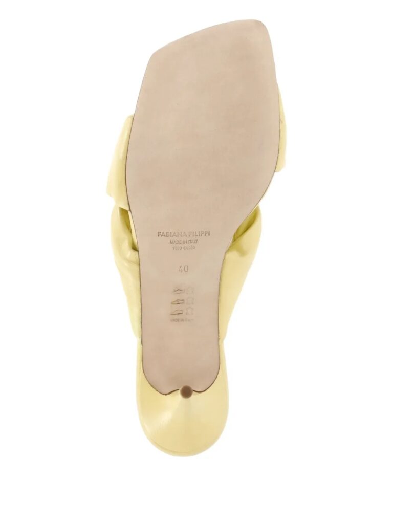 70mm Knotted Square-Toe Sandals Full Size Image 4