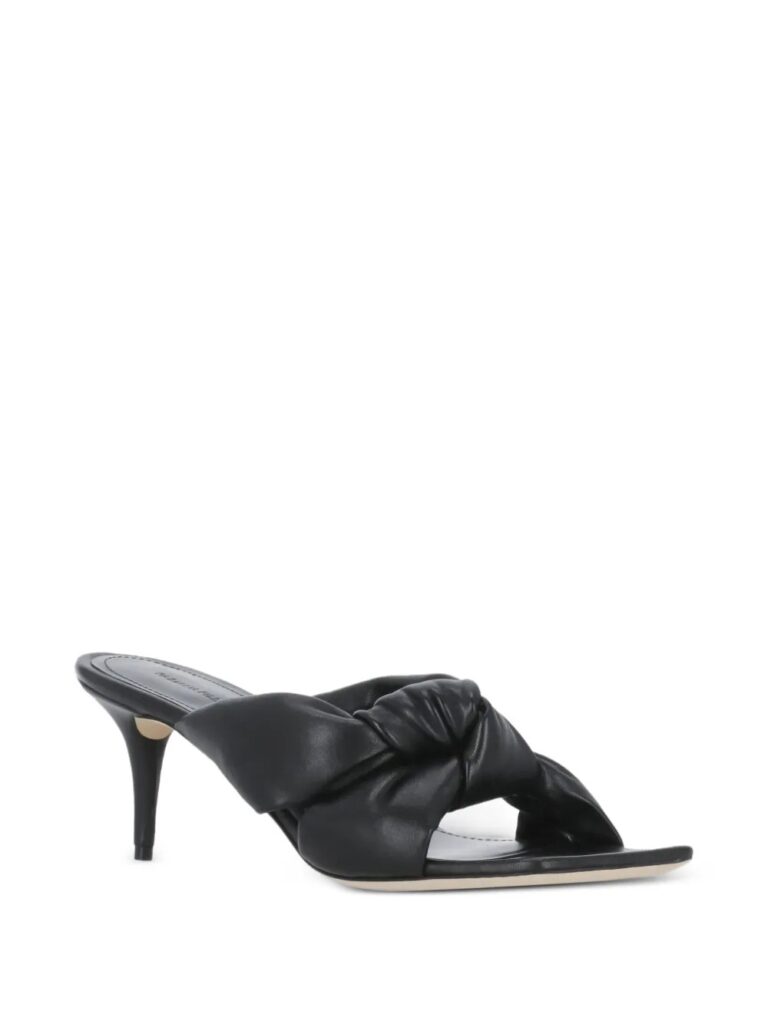 70mm Knotted Square-Toe Sandals Full Size Image 4