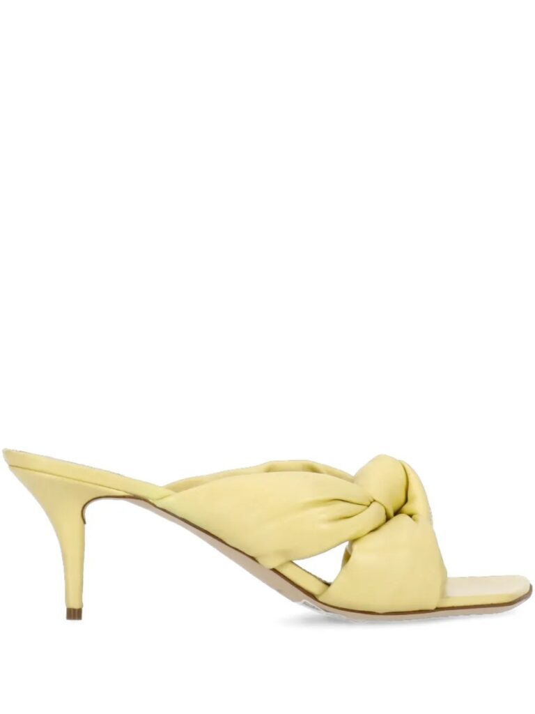 70mm Knotted Square-Toe Sandals Full Size Image 1