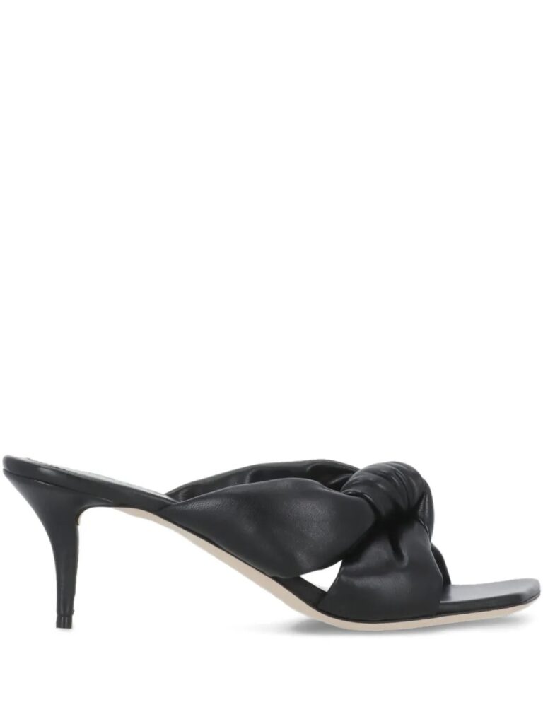 70mm Knotted Square-Toe Sandals Full Size Image 1