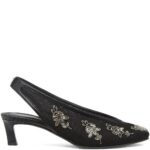 46mm Embellished Slingback Heeled Pumps Thumbnail 1