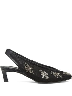 FENDI 46mm Embellished Slingback Heeled Pumps
