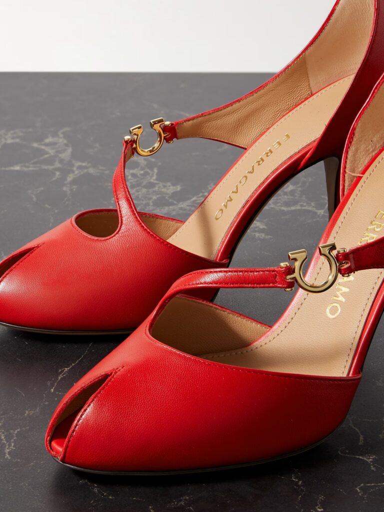 Molly Embellished Leather Pumps Full Size Image 3