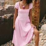 Ciara Pucker Check Midi Thumbnail 2