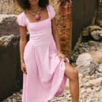 Ciara Pucker Check Midi Thumbnail 4