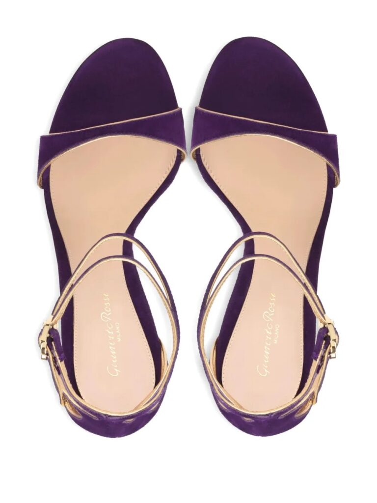115mm Victorine Double-Buckle Heeled Sandals Full Size Image 2