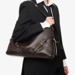 Voyou Medium Shiny Leather Shoulder Bag Thumbnail 3