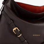 Voyou Medium Shiny Leather Shoulder Bag Thumbnail 4