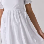 Double Tie-Back Bow Ruffle Babydoll Mini Dress Thumbnail 4