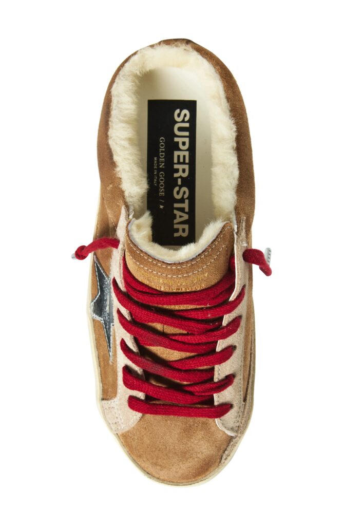 Super-Star Sabot Genuine Shearling Mule Sneaker Full Size Image 6