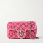 GG Marmont 2.0 Mini Leather-Trimmed Bouclé Shoulder Bag Thumbnail 1