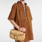 GG Marmont Medium Woven Shoulder Bag Thumbnail 5
