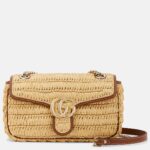 GG Marmont Medium Woven Shoulder Bag Thumbnail 1
