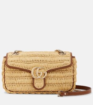 GUCCI GG Marmont Medium Woven Shoulder Bag