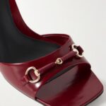 Selene Horsebit-Embellished Patent-Leather Mules Thumbnail 3