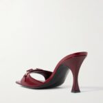 Selene Horsebit-Embellished Patent-Leather Mules Thumbnail 4