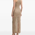 Halterneck Knitted Maxi Dress Thumbnail 4