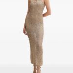 Halterneck Knitted Maxi Dress Thumbnail 5