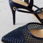 Vittorio 85 Crystal-Embellished Mesh and Satin Slingback Pumps Thumbnail 3