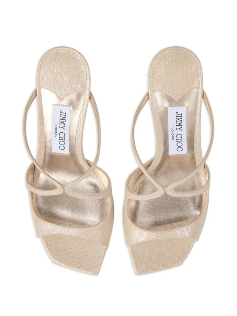 75mm Anise Square-Toe Sandals Full Size Image 2