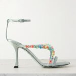 Blanche 90 Embellished Satin Sandals Thumbnail 1
