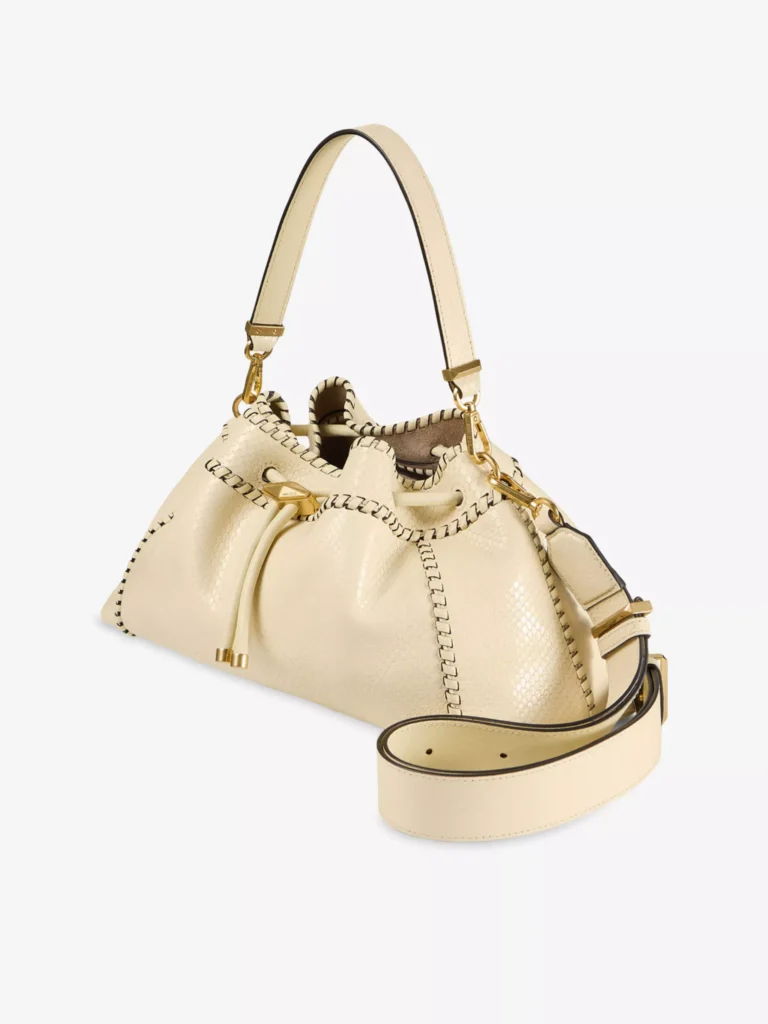 Cinch Medium Snakeskin-Embossed Leather Shoulder Bag Full Size Image 3