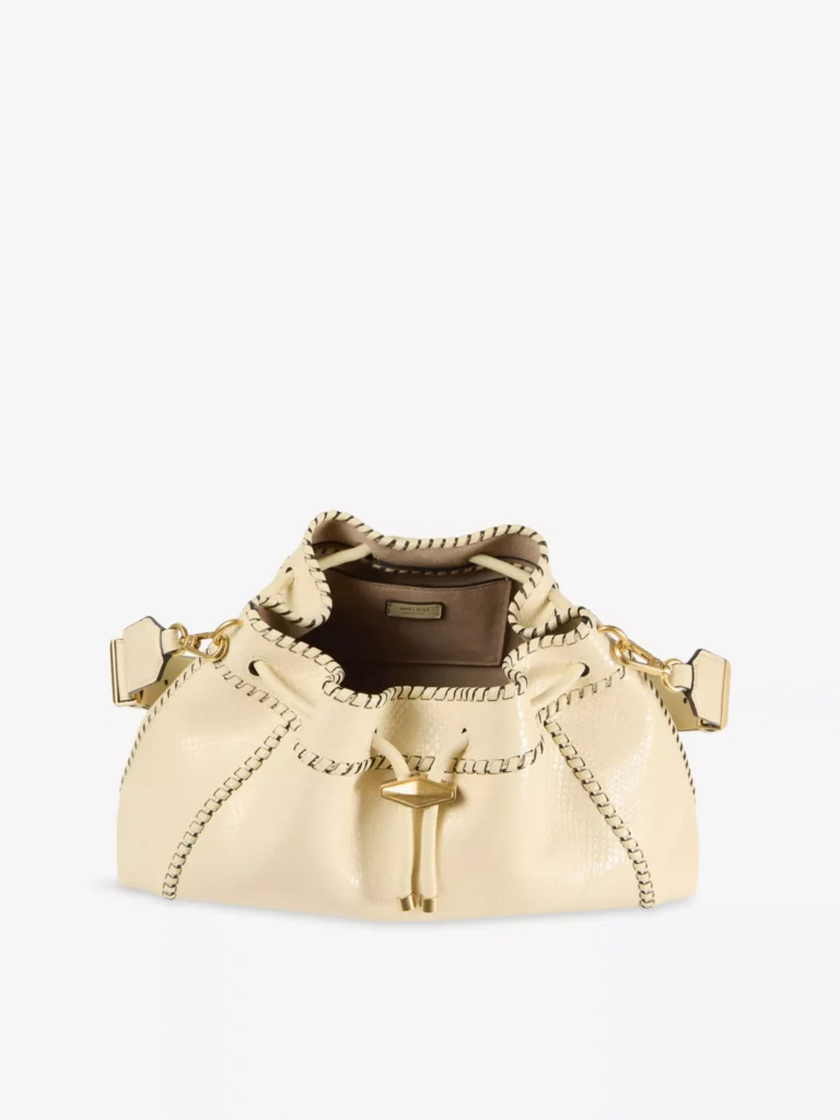 Cinch Medium Snakeskin-Embossed Leather Shoulder Bag Full Size Image 2