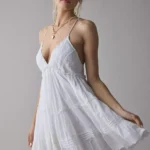 Aria Strappy Tiered Ruffle Babydoll Mini Dress Thumbnail 3