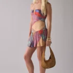 Mackenzie Mesh Drop Waist Mini Dress Thumbnail 3