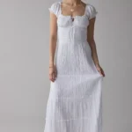 Sienna Cotton Smocked Milkmaid Maxi Dress Thumbnail 1