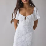 Textured Floral Mini Dress Thumbnail 3