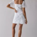 Textured Floral Mini Dress Thumbnail 2