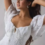 Textured Floral Mini Dress Thumbnail 5