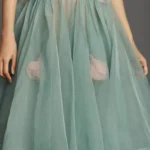 Seamed Sleeveless Basque-Waist Floral Dress Thumbnail 2