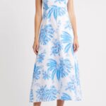 Jorgian A-Line Linen Midi Dress Thumbnail 1