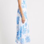 Jorgian A-Line Linen Midi Dress Thumbnail 4