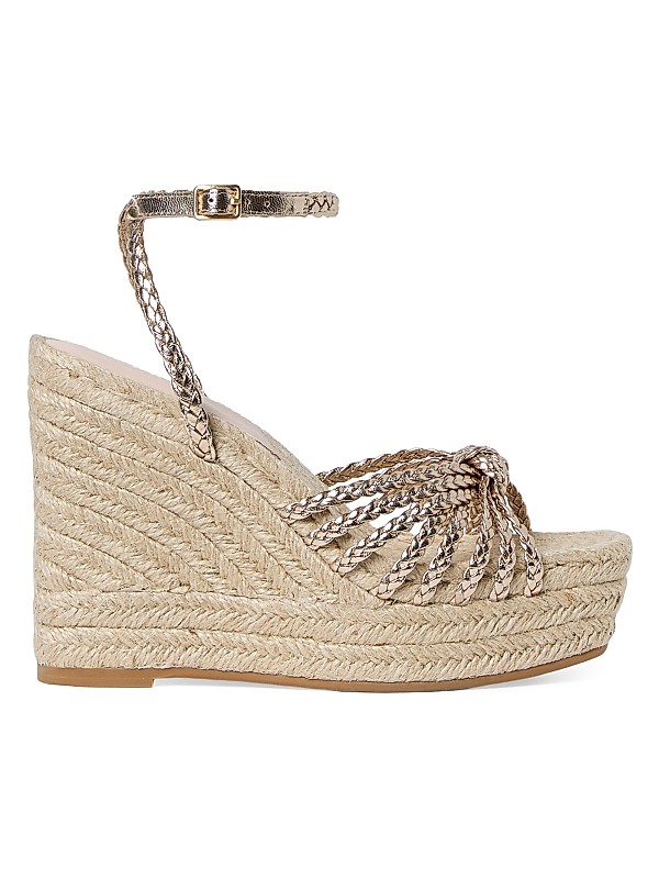 Pamela Mignon 130mm Knot Wedge Sandals Full Size Image 1