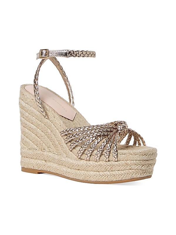 Pamela Mignon 130mm Knot Wedge Sandals Full Size Image 3