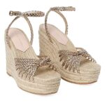 Pamela Mignon 130mm Knot Wedge Sandals Thumbnail 4