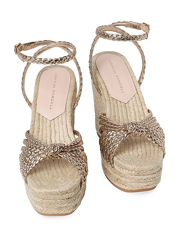 Pamela Mignon 130mm Knot Wedge Sandals Full Size Image 5